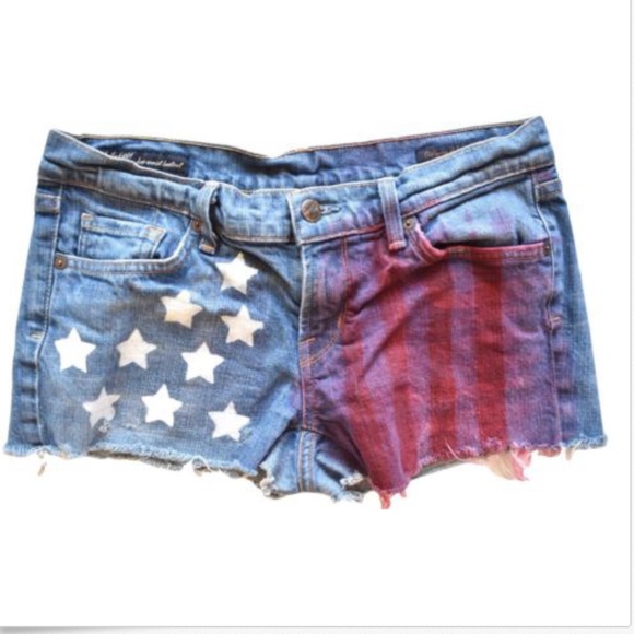 Citizens Of Humanity Pants - Citizens of Humanity American Flag Shorts Sz 29